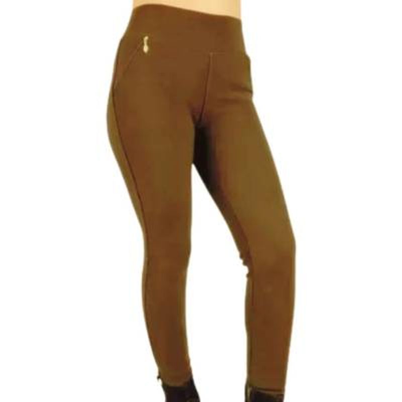 MPROPIA - PANTALON CALZA FORRO PIEL BOLSILLO CIERRE M A XL O597