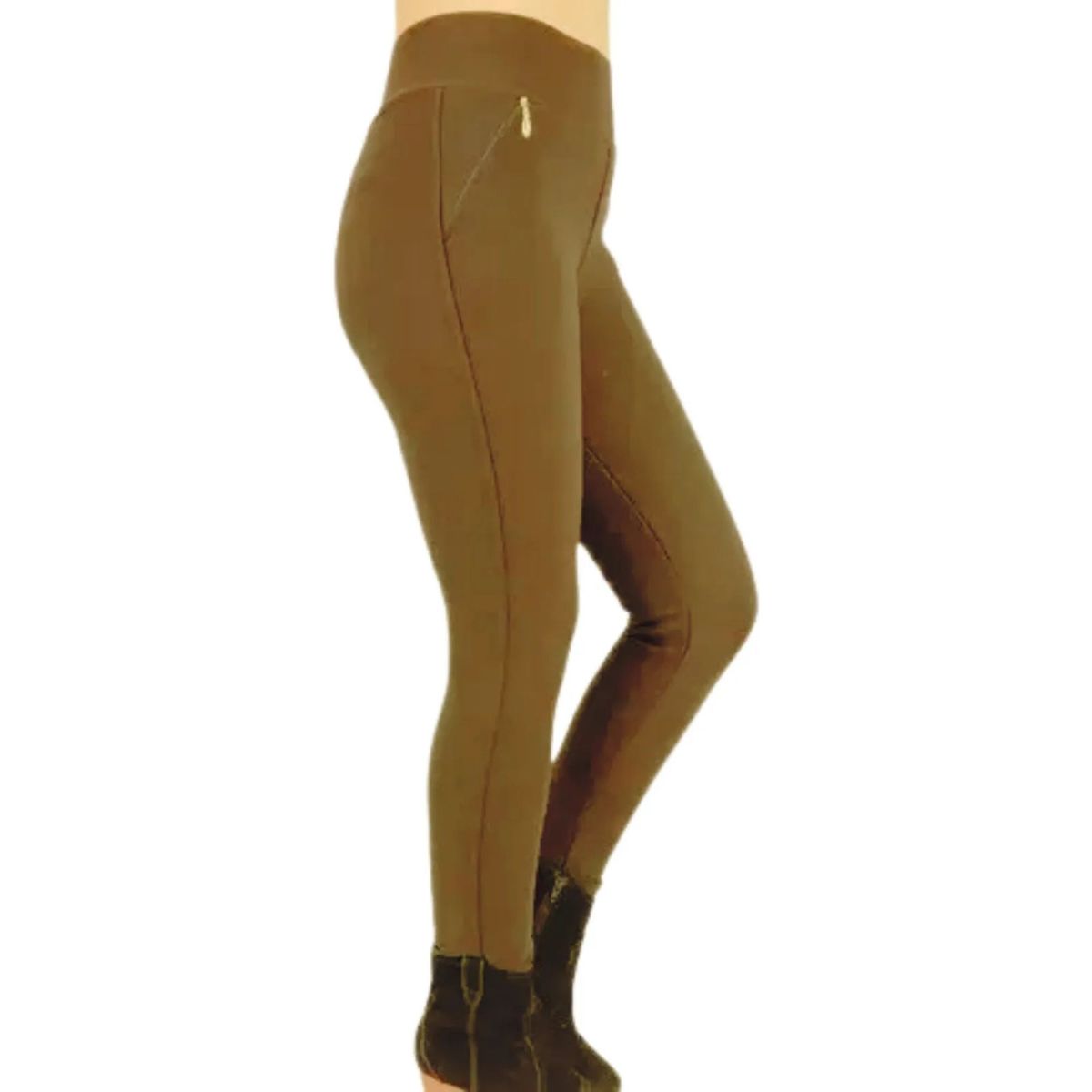 LOOK SHOP - PANTALON CALZA FORRO PIEL BOLSILLO CIERRE M A XL O597