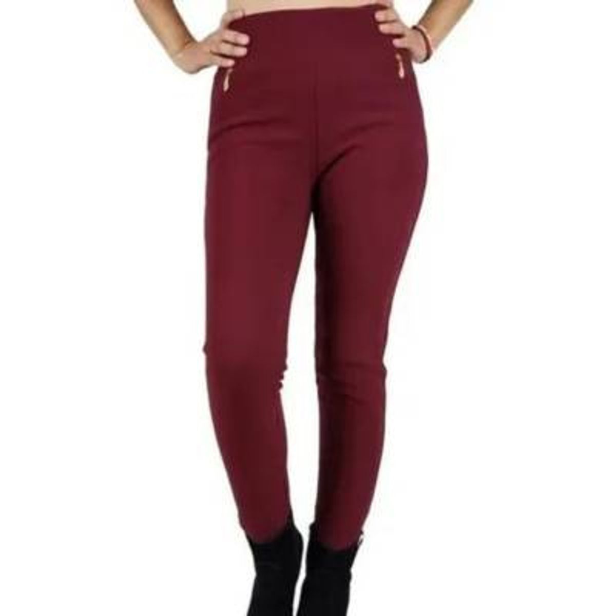 LOOK SHOP - PANTALON CALZA FORRO PIEL BOLSILLO CIERRE M A XL O597