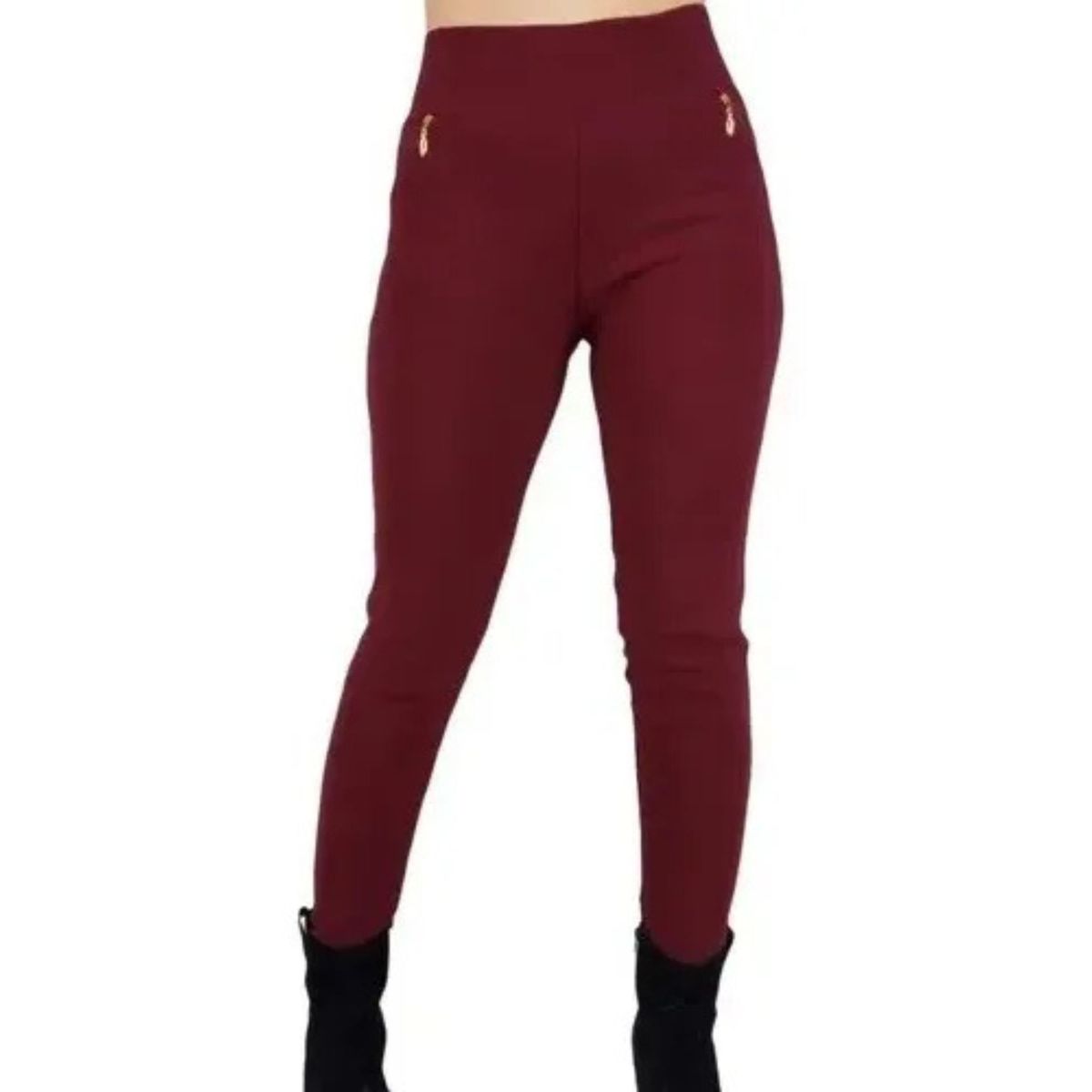 LOOK SHOP - PANTALON CALZA FORRO PIEL BOLSILLO CIERRE M A XL O597