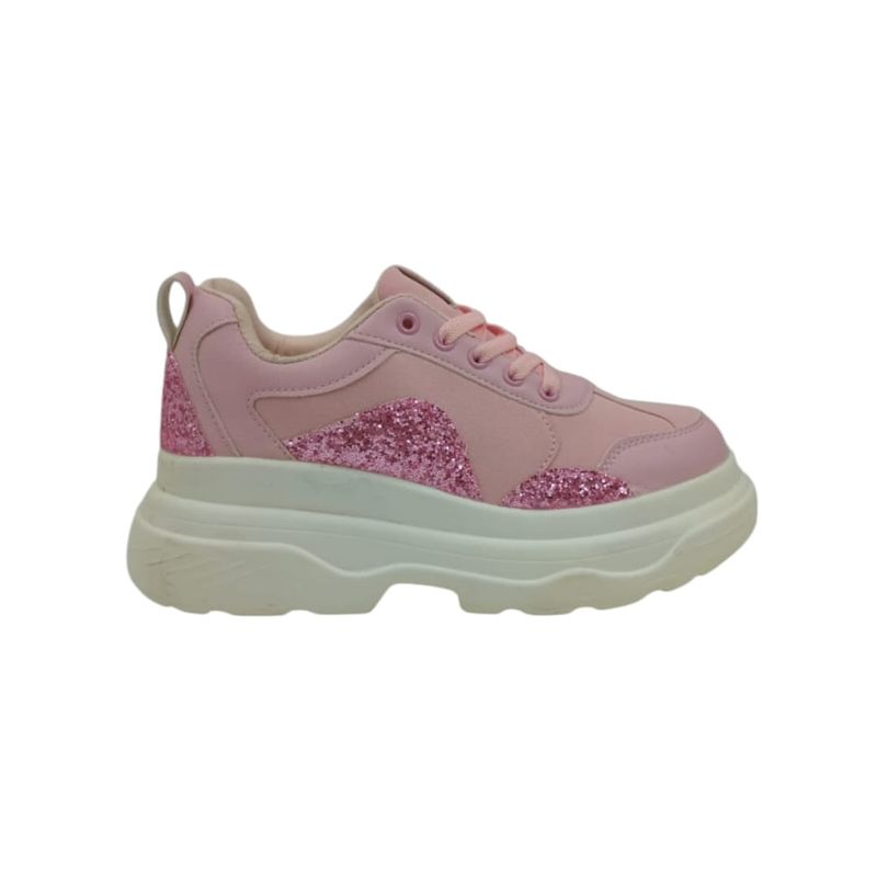 HERIEL - Zapatilla Rosa Plataforma Mujer