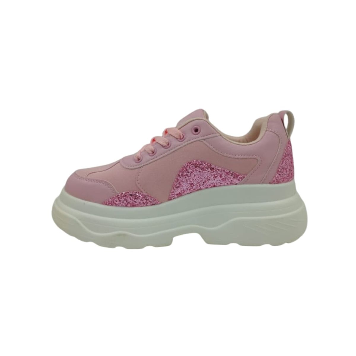 HERIEL - Zapatilla Rosa Plataforma Mujer