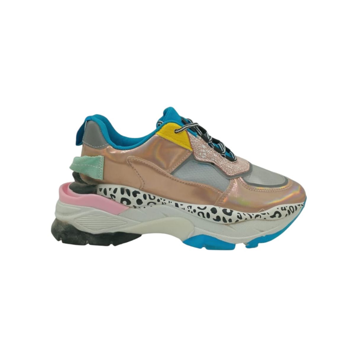 HERIEL - Zapatilla Azul Plataforma Mujer