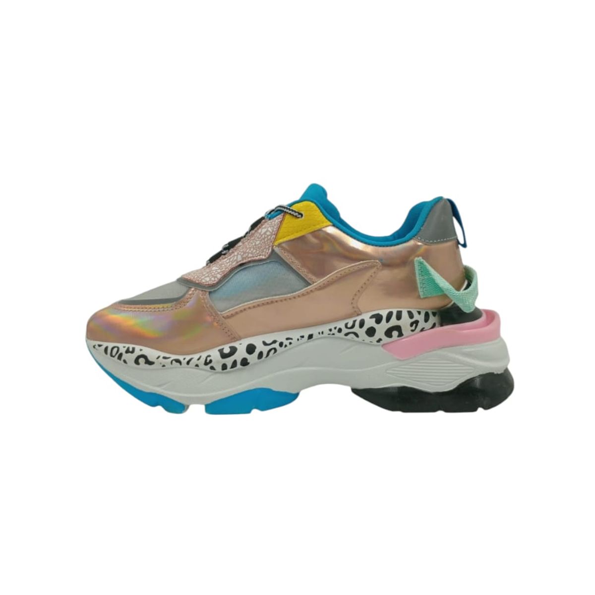 HERIEL - Zapatilla Azul Plataforma Mujer