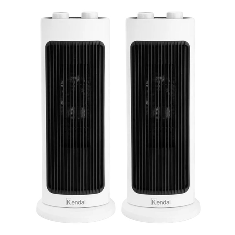KENDAL - X2 Calefactor Eléctrico Kendal Ventilador Aire Tibio Caliente