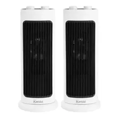 KENDAL - X2 Calefactor Eléctrico Ventilador Aire Tibio Caliente