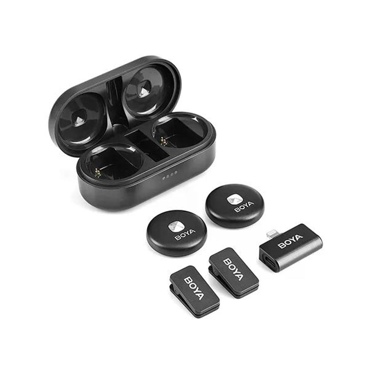 BOYA - Boya Omic-D kit de micrófono doble inalámbrico conector Lightning iPhone