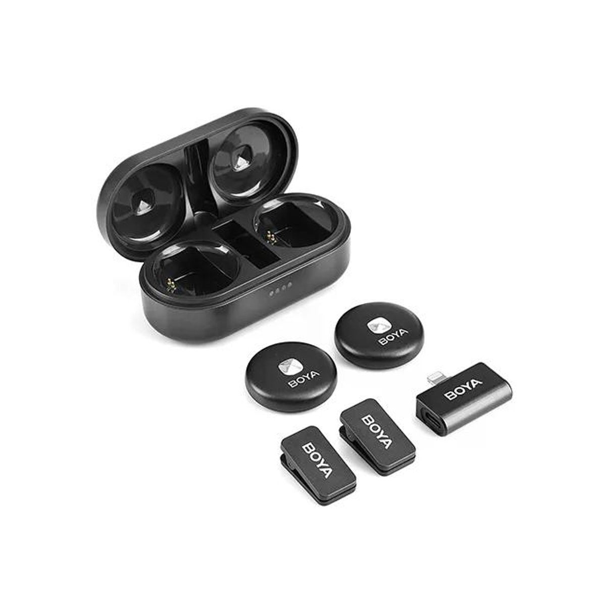 BOYA - Boya Omic-D kit de micrófono doble inalámbrico conector Lightning iPhone