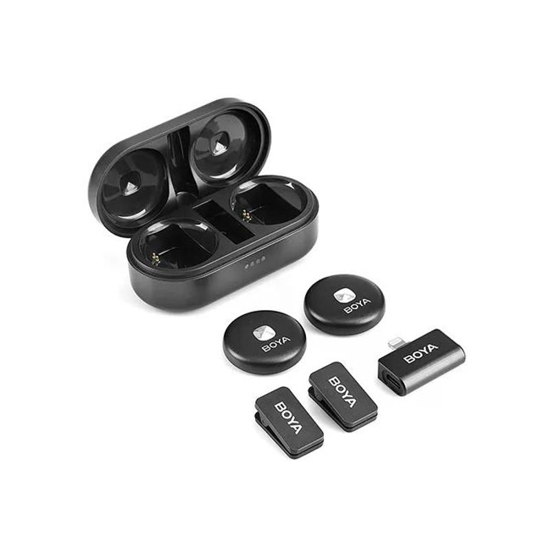 BOYA - Boya Omic-D kit de micrófono doble inalámbrico conector Lightning iPhone
