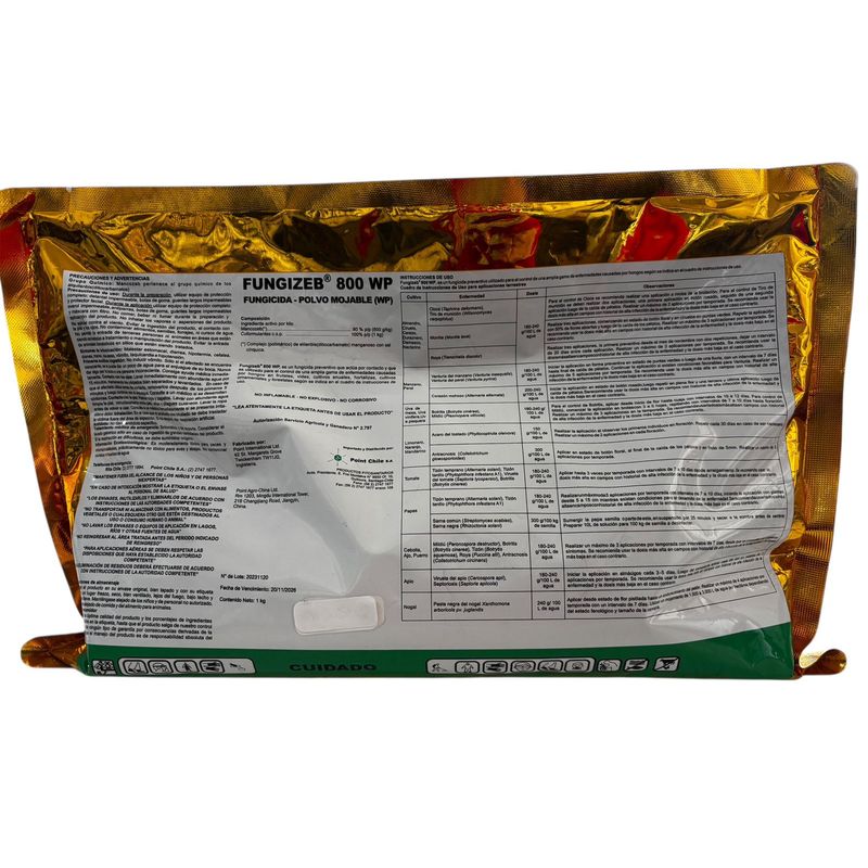 GENERICO - Fungicida Fungizeb 800wp  Protector De Cultivos Y Árboles