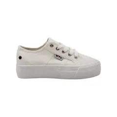 HERIEL - Zapatilla Blanca Lona Mujer