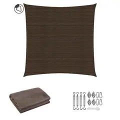 GENERICO - Vela cuadrada 5x5 mocha 180grs kit Anclaje s6