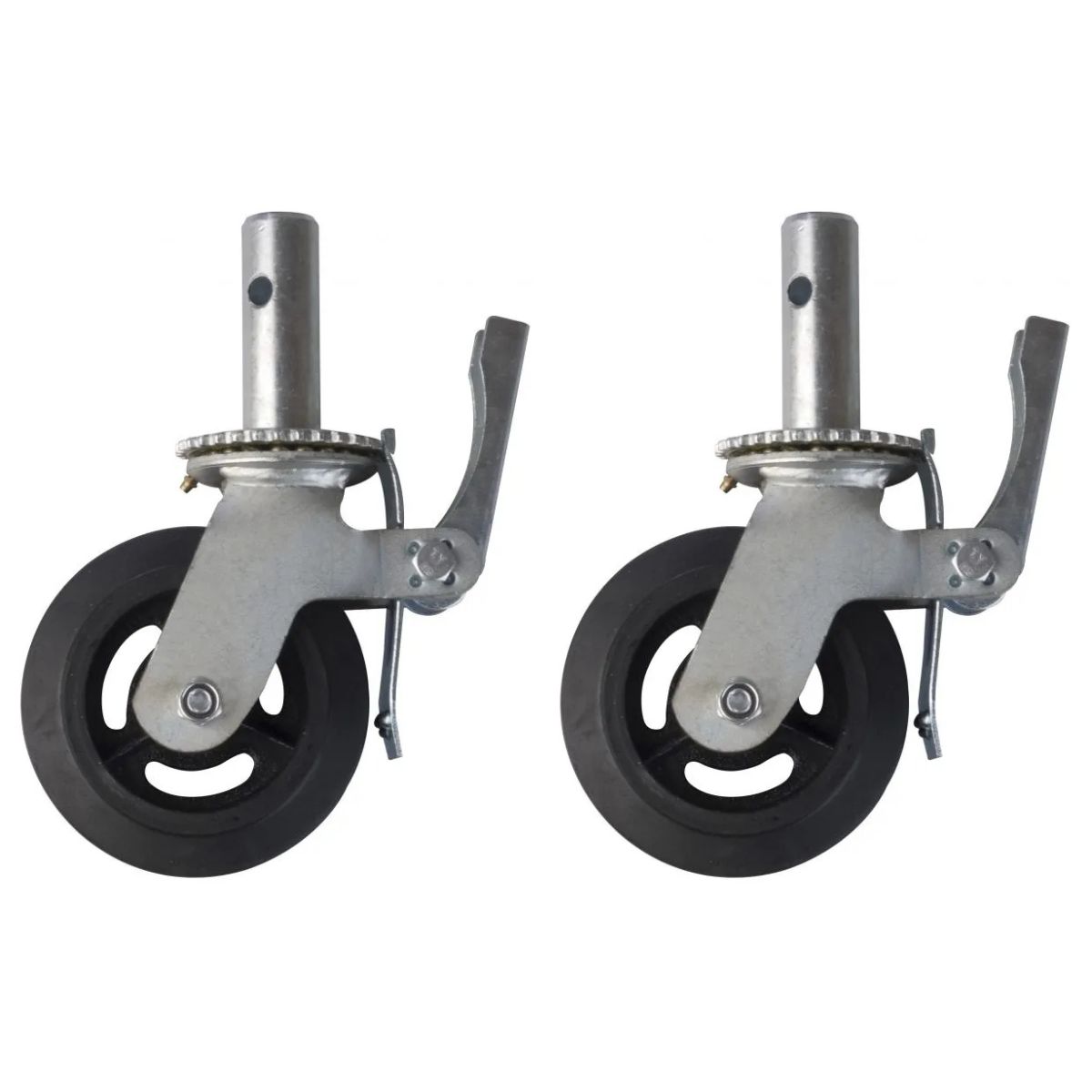 GENERICO - Rueda para andamio 8" espiga-freno 35mm 400kg 2 unidades