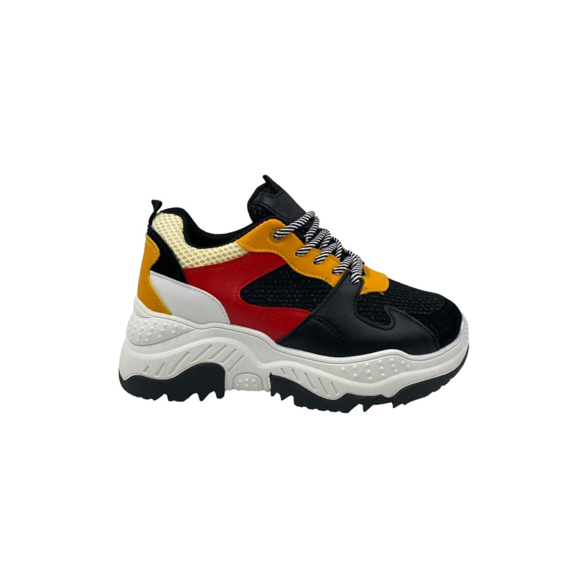 HERIEL - Zapatilla Negra Plataforma Mujer