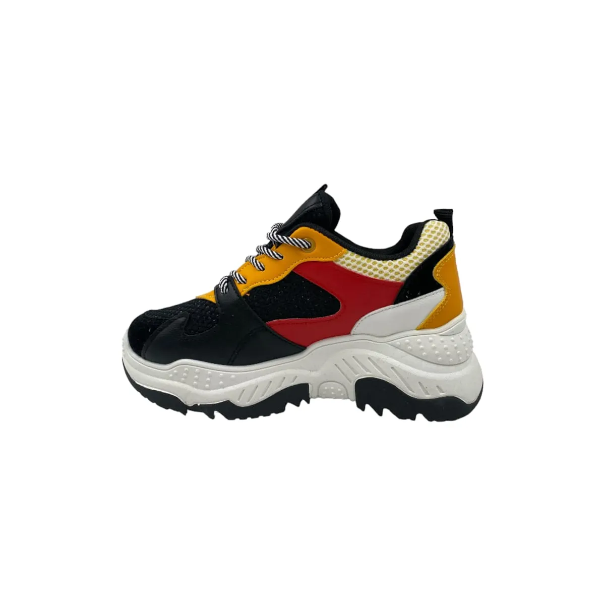 HERIEL - Zapatilla Negra Plataforma Mujer