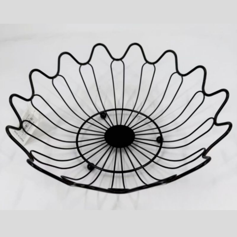 HOMESTAR - Cesta De Frutas Verduras Metalica 29cm