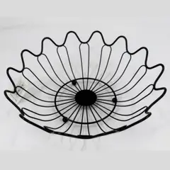 HOMESTAR - Cesta De Frutas Verduras Metalica 29cm