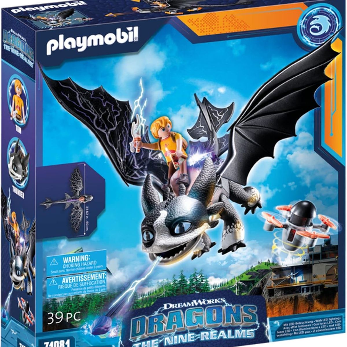 PLAYMOBIL - PLAYMOBIL DRAGONES LOS NUEVE REINOS TRUENO Y TOM PM71081
