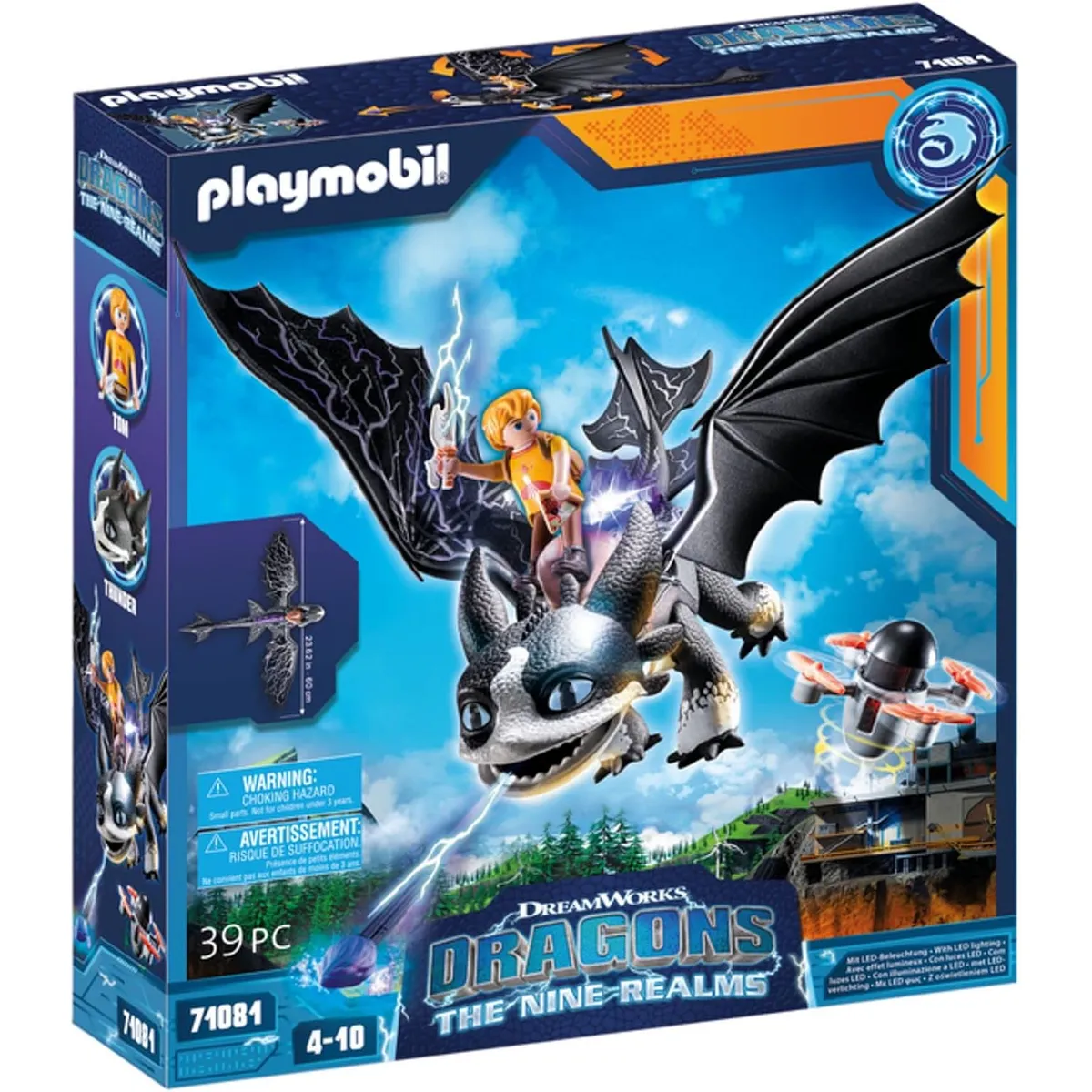 PLAYMOBIL - PLAYMOBIL DRAGONES LOS NUEVE REINOS TRUENO Y TOM PM71081