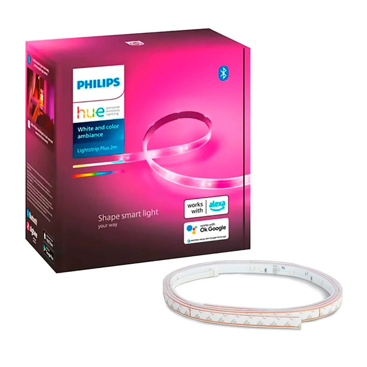 PHILIPS - CINTA LED PHILIPS HUE 16 MILLONES DE COLORES BLUETOOTH BLNCA
