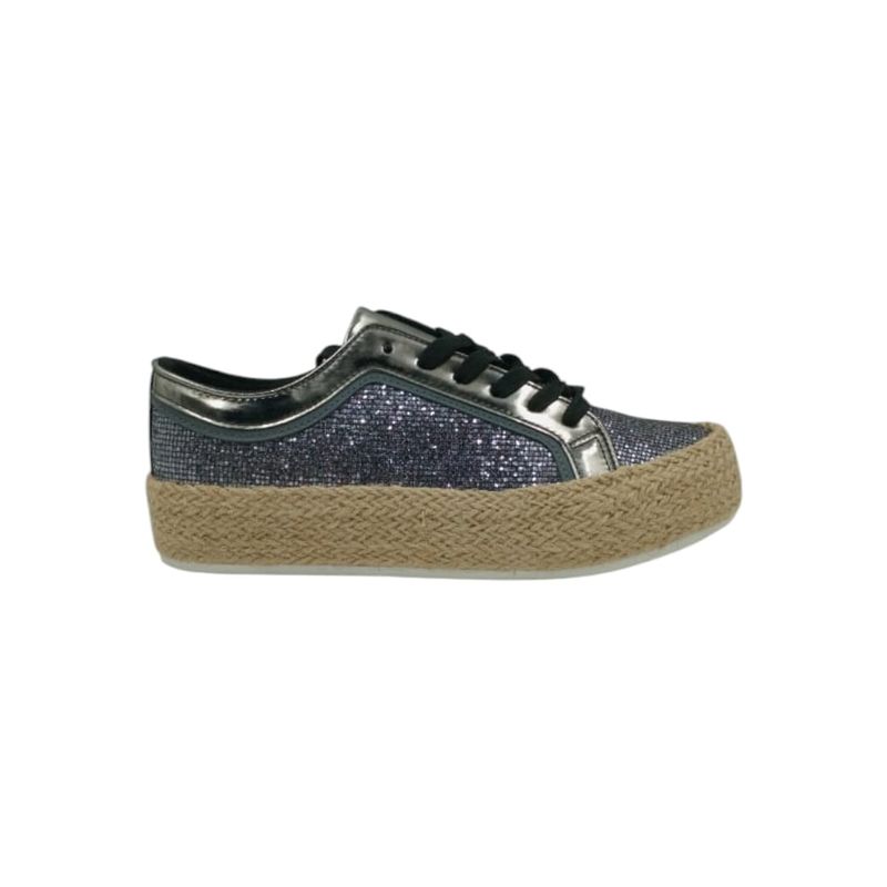 HERIEL - Zapatilla Negra Plataforma Mujer