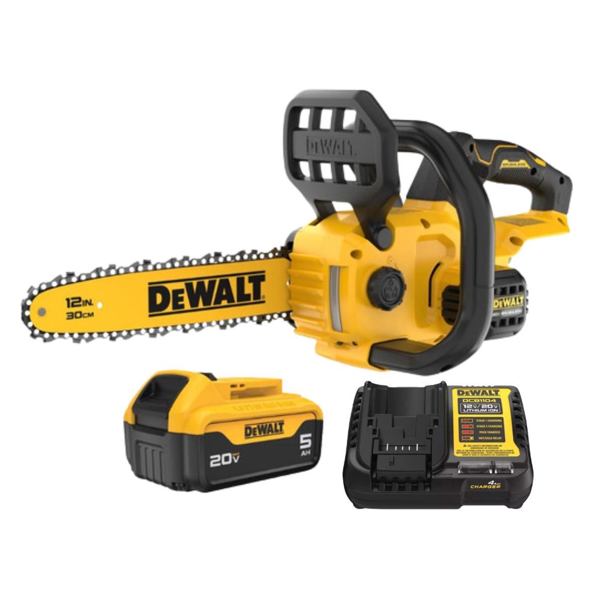DEWALT - Motosierra inalámbrica 20v 12" Car/Bat 5Ah DeWalt DCCS621P1