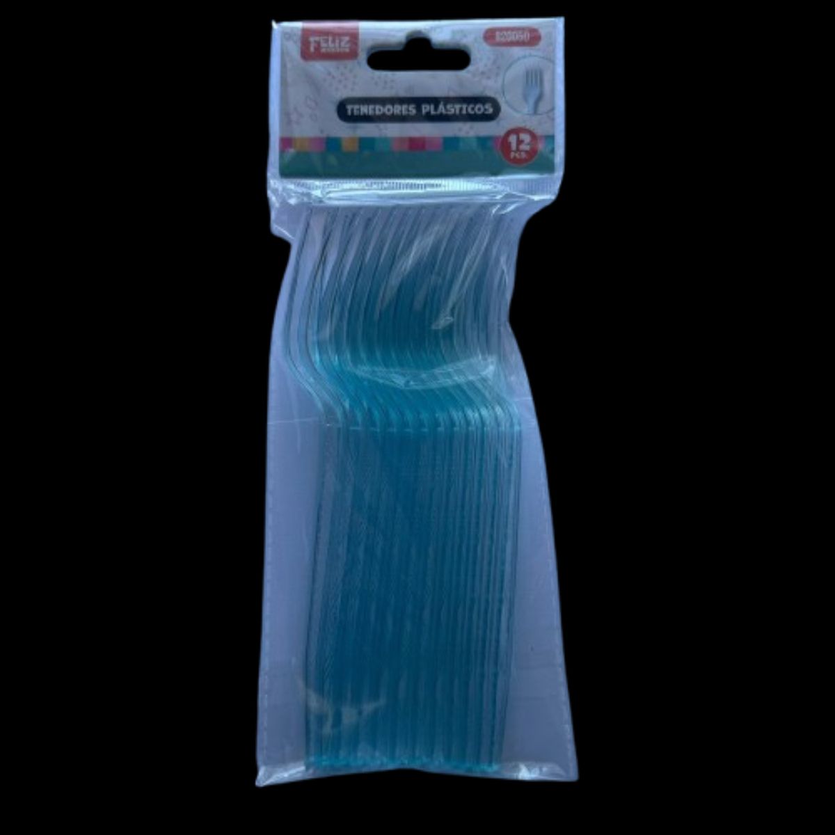 GENERICO - Tenedores 12 un acrilico transparente calipso