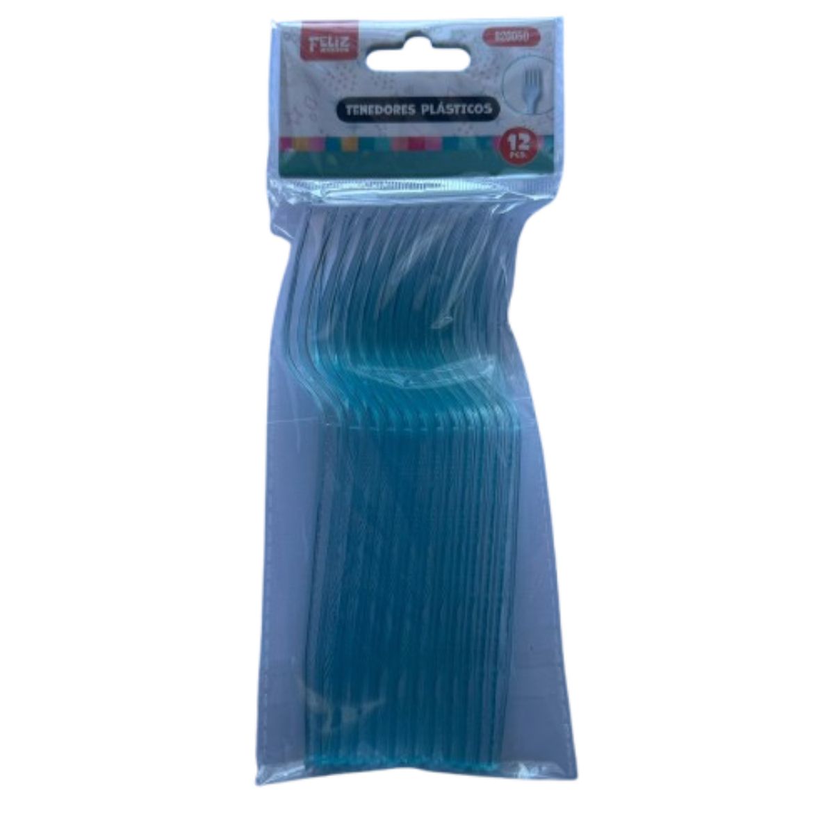 GENERICO - Tenedores 12 un acrilico transparente calipso