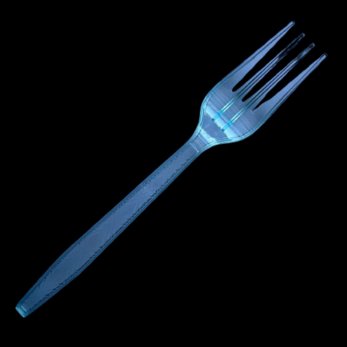 GENERICO - Tenedores 12 un acrilico transparente calipso