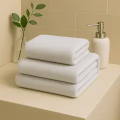 COSAS CASA - Pack 3 Toallas Gris Microfibra