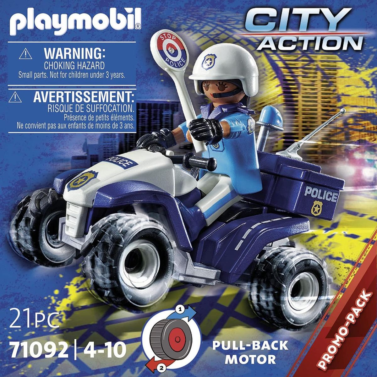 PLAYMOBIL - PLAYMOBIL POLICE QUAD PM71092