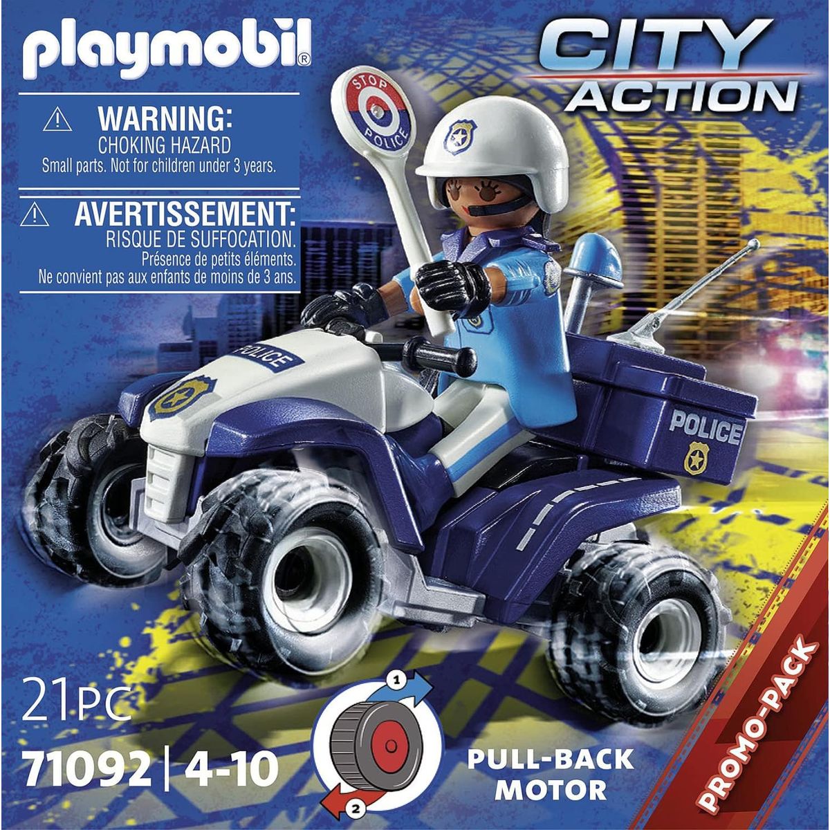 PLAYMOBIL - PLAYMOBIL POLICE QUAD PM71092