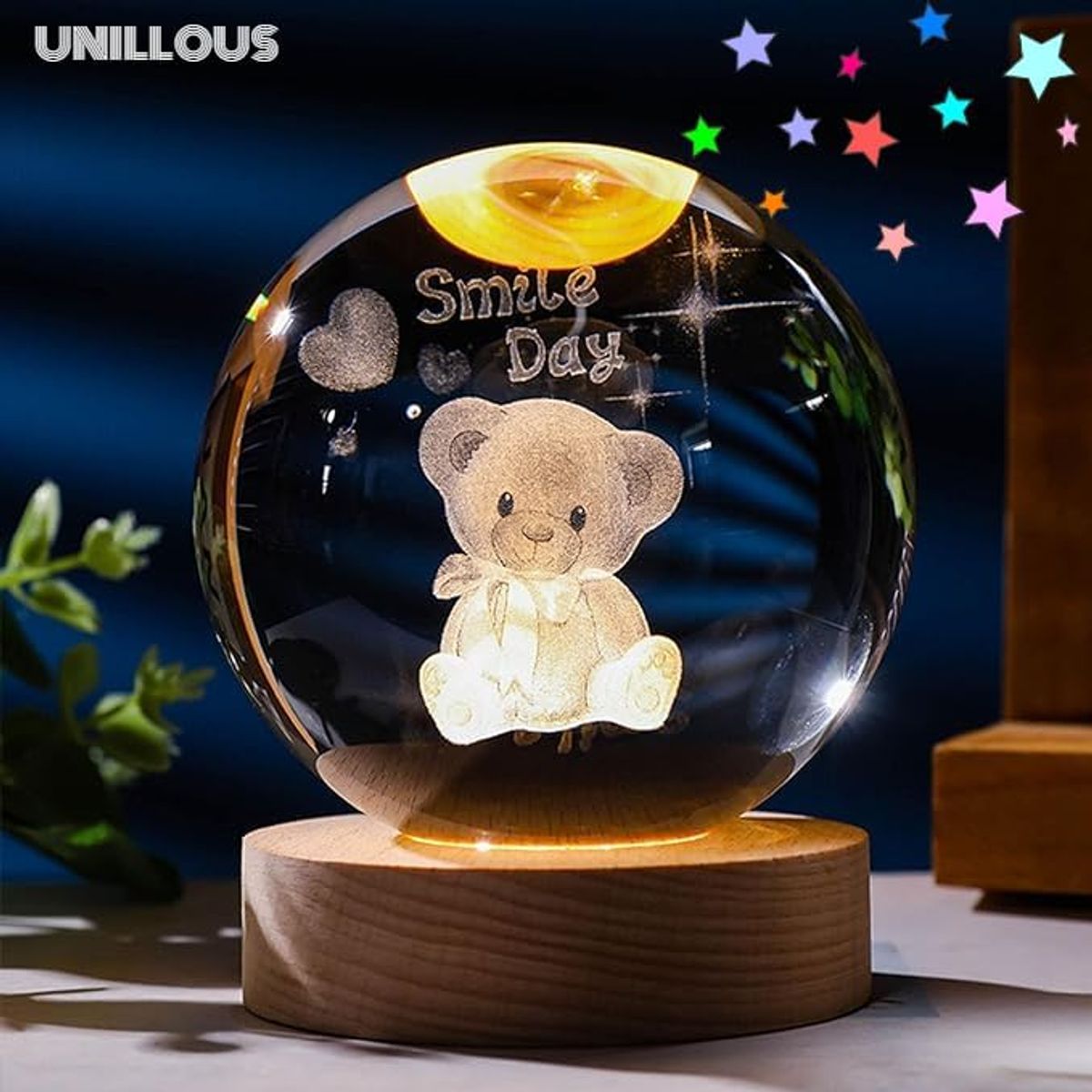 GENERICO - Lampara  Led 3D Bola De Cristal