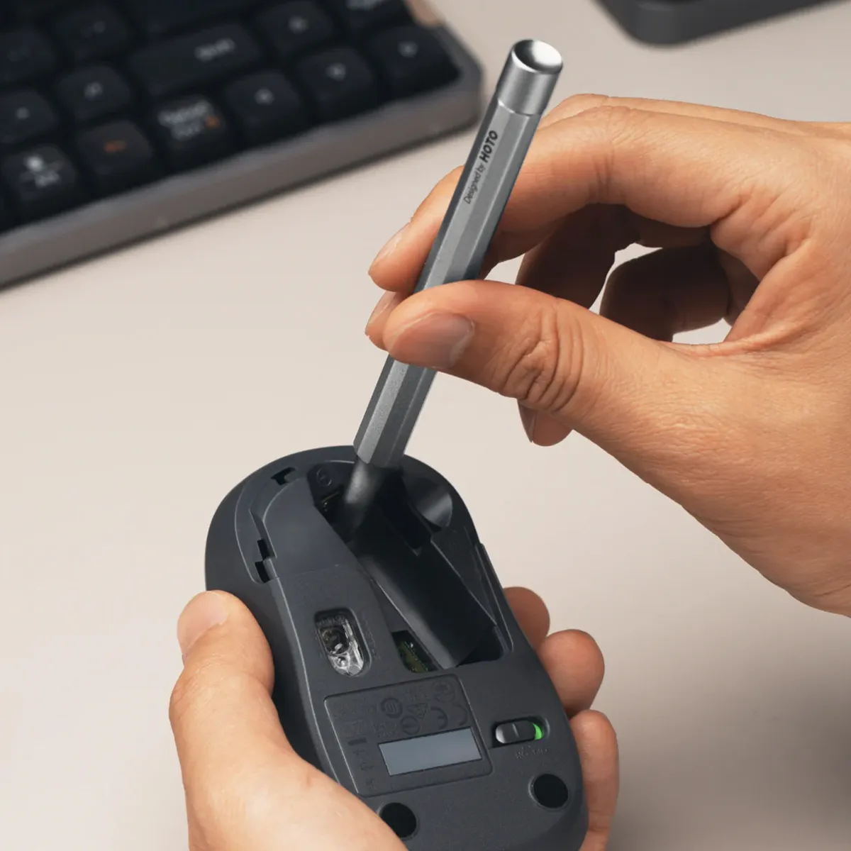 HOTO - HOTO Destornillador de Precisión de Bolsillo SE Gris