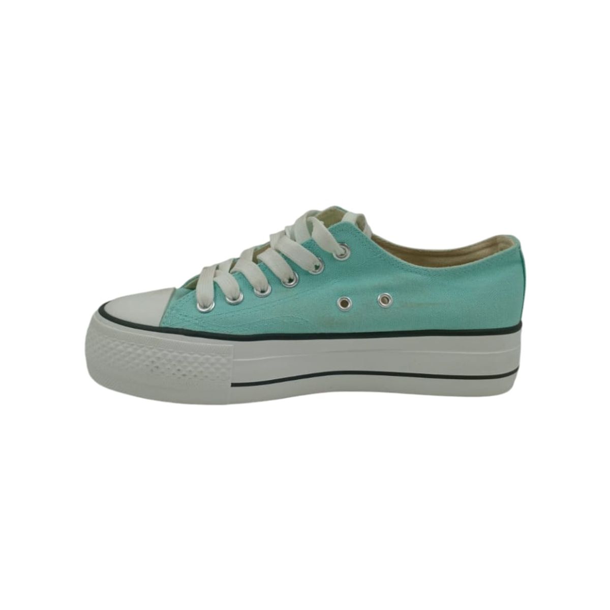 HERIEL - Zapatilla Verde Plataforma Mujer