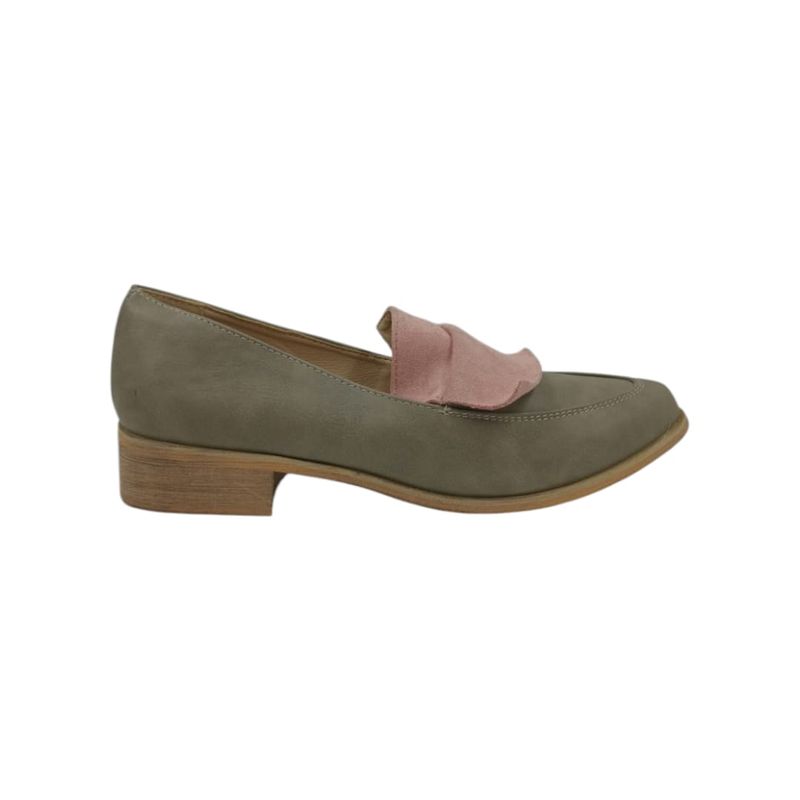 HERIEL - Mocasín Verde Bajo Mujer