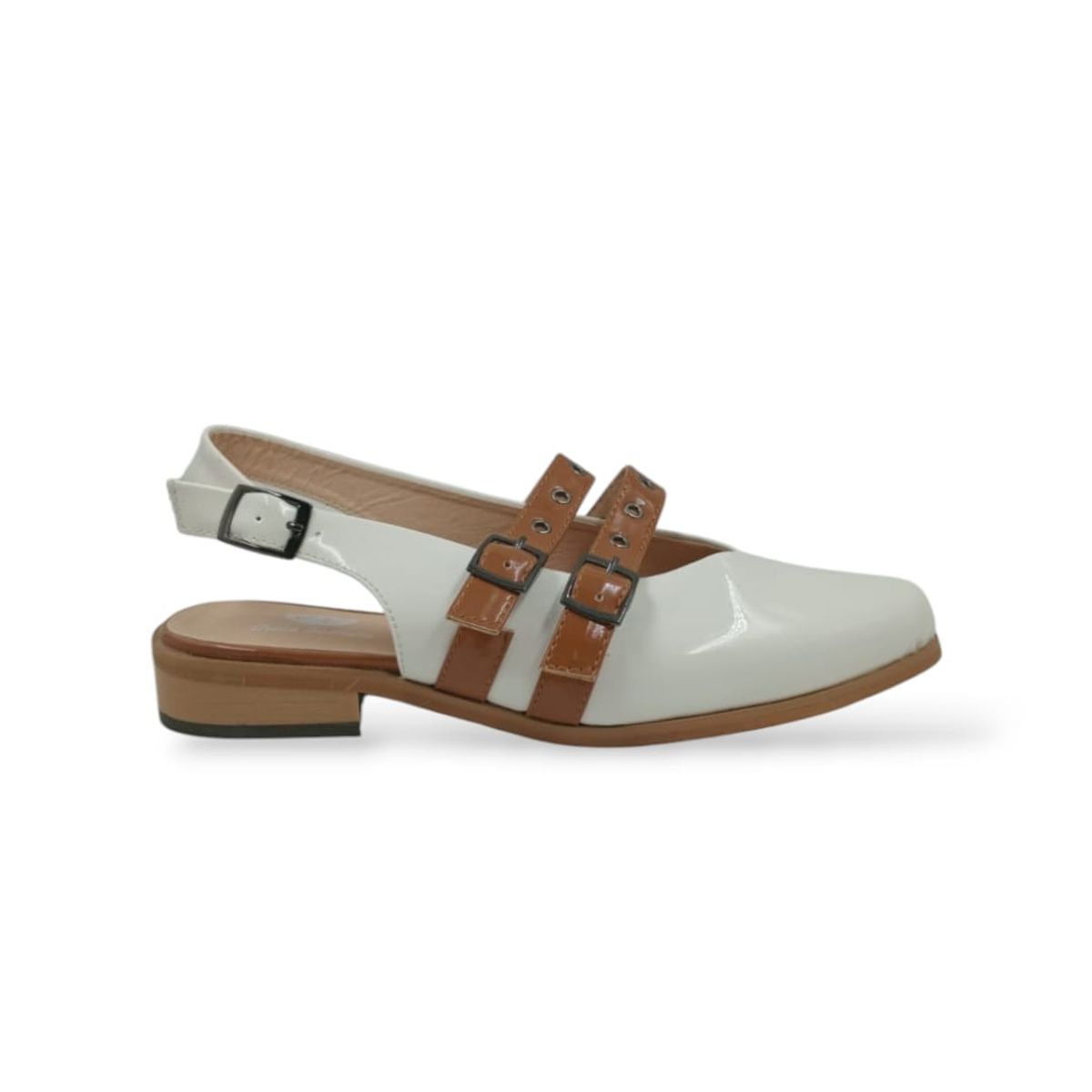 HERIEL - Zapato Blanco Bajo Mujer