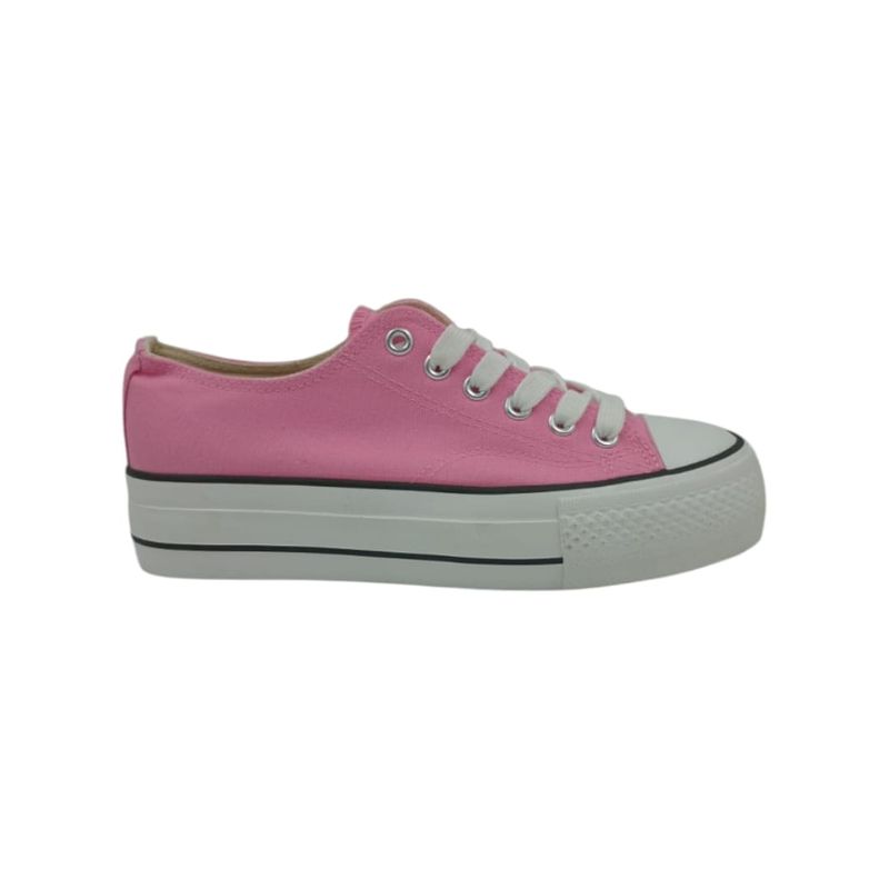 HERIEL - Zapatilla Rosa Textil Mujer