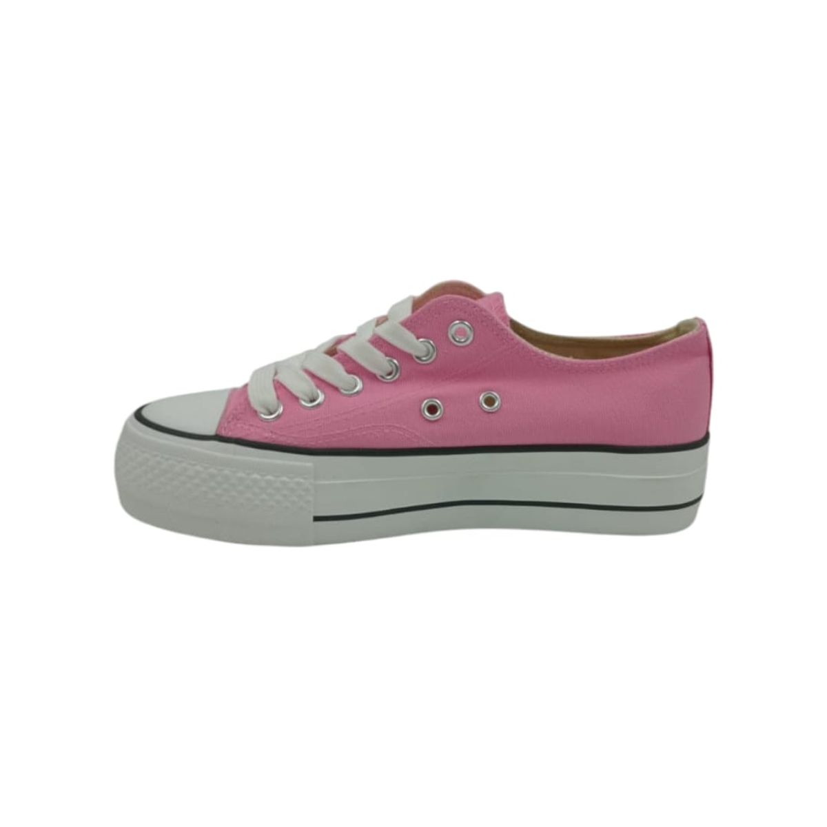 HERIEL - Zapatilla Rosa Textil Mujer