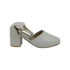 HERIEL - Zapato Blanco Taco Mujer