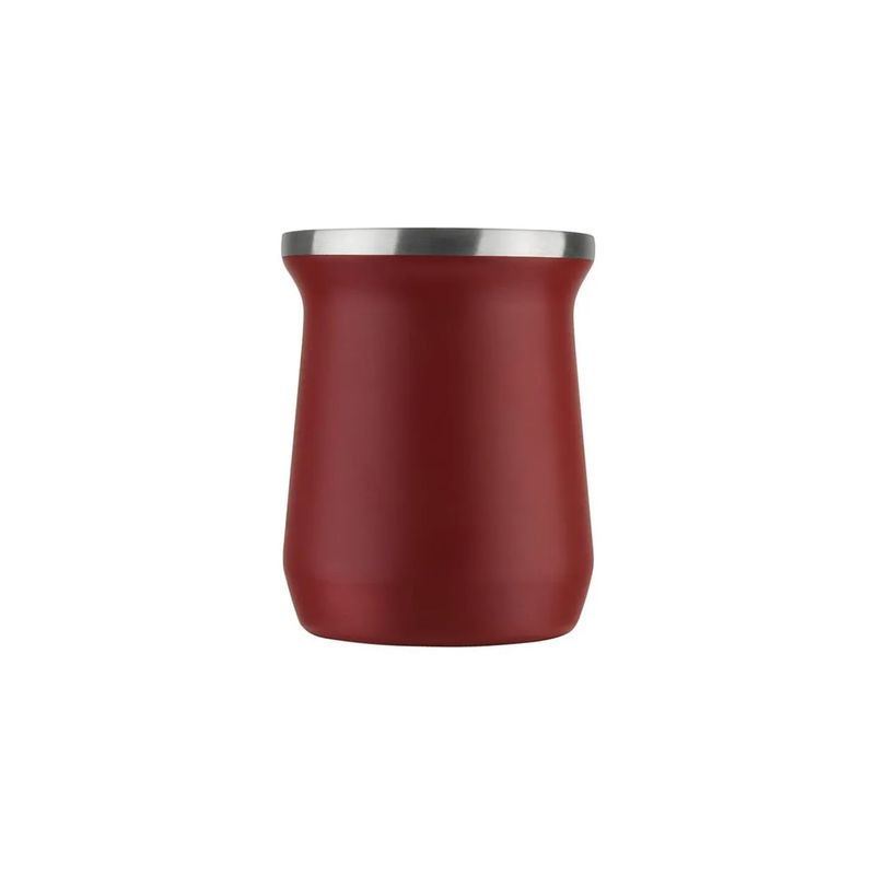 GENERICO - Mate Termico Doble Pared Metalico Aceroinox Rojo