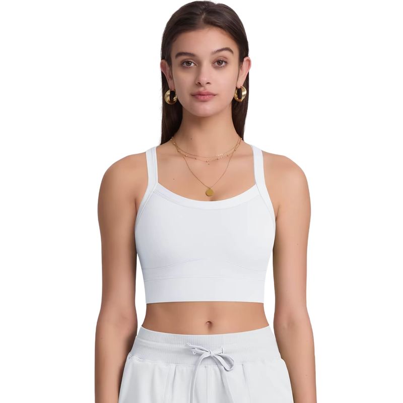 SUKHA - Top sin Manga con Blanco Sukha Blanca