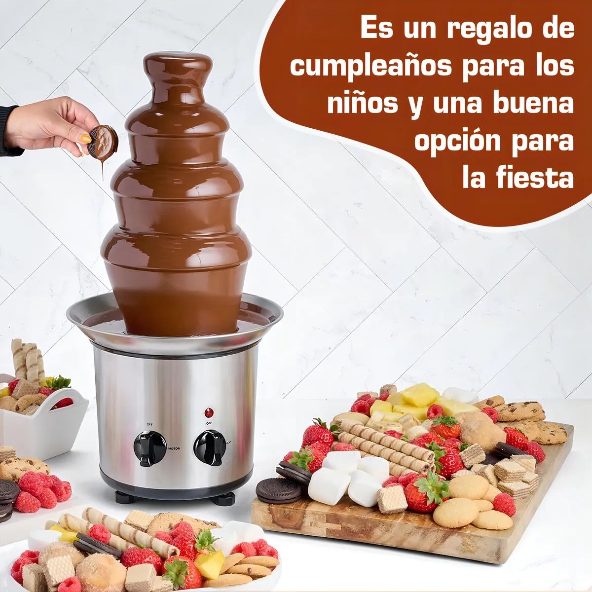 GENERICO - Fuente De Chocolate Cascada Maquina De Fusion Para Fiestas Y Eventos FIGOIMPORT