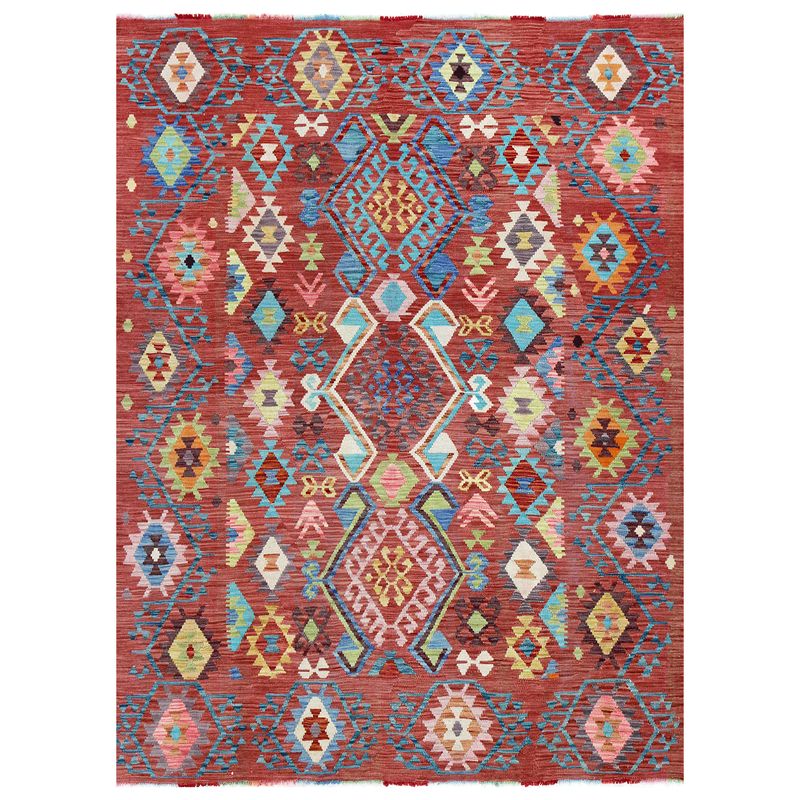 BAZHARS - Alfombra Artesanal 170X240 cm Kilim Vegi P79 BAZHARS