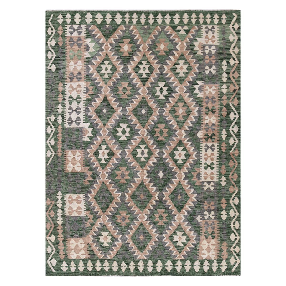 BAZHARS - ALFOMBRA BAZHARS ARTESANAL 170X240 CM KILIM VEGI P82