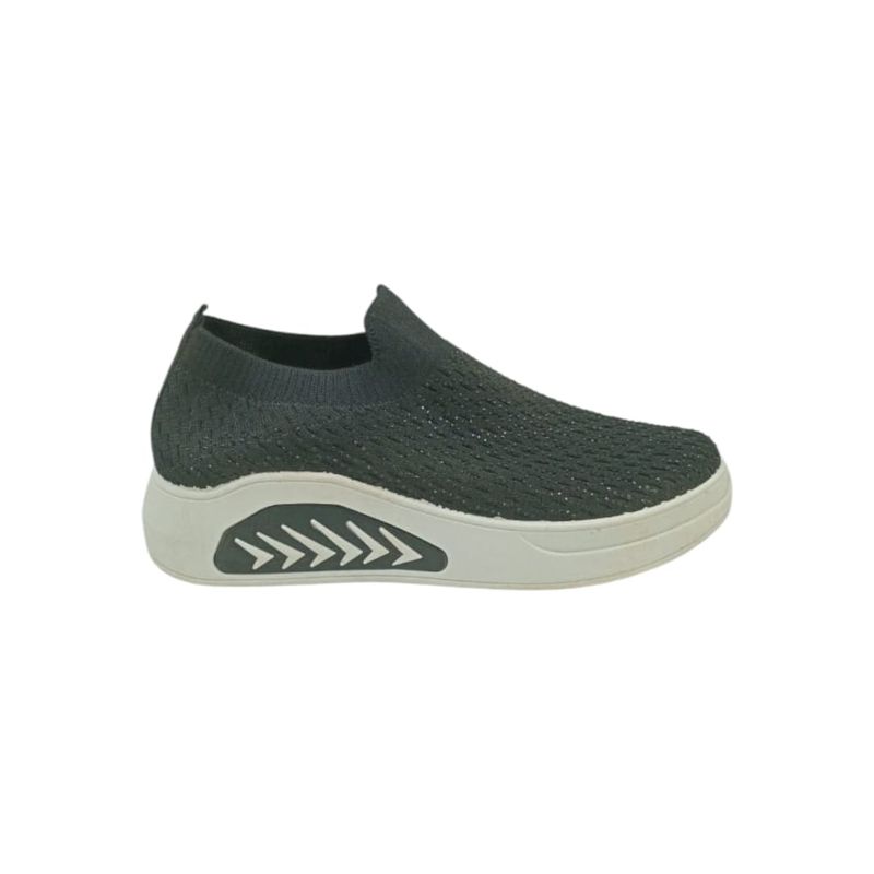 HERIEL - Zapatilla Negra Textil Mujer
