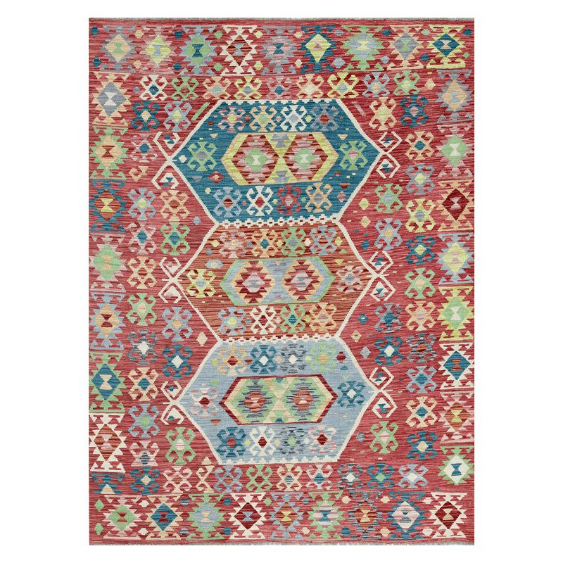 BAZHARS - Alfombra Artesanal 170X240 cm Kilim Vegi P84 BAZHARS
