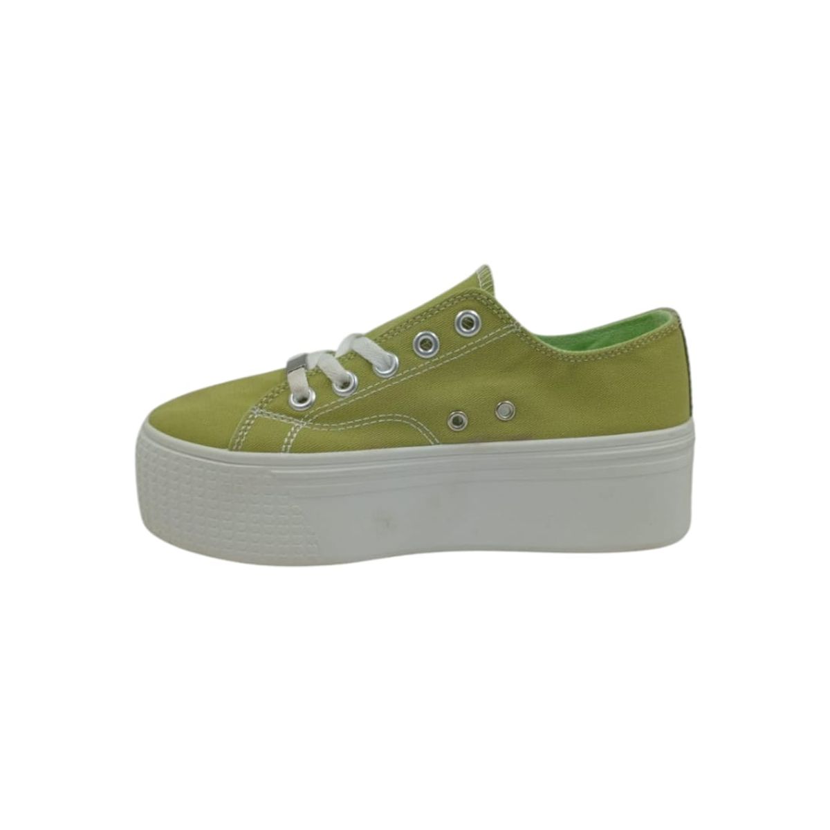HERIEL - Zapatilla Verde Plataforma Mujer