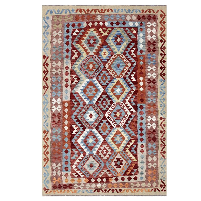 BAZHARS - Alfombra Artesanal 170X240 cm Kilim Vegi P105 BAZHARS