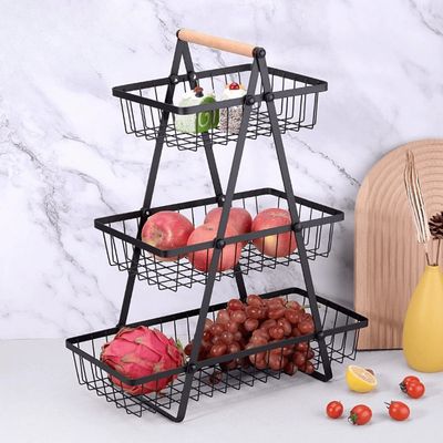 Imagen 2 del producto Frutero Verdulero Canasto Cesta Para Frutas Verduras 3 Niveles